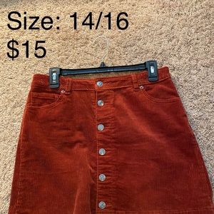 Short Corduroy Skirt